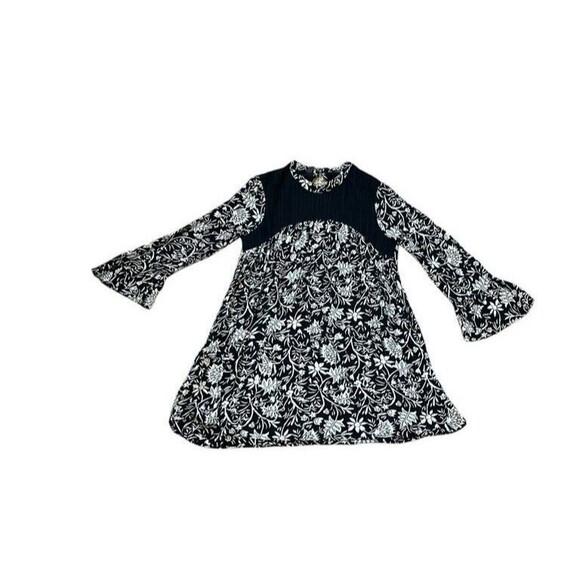 Volcom True To This Dress Bell Sleeve Floral Lace Boho - Size Medium-Mini-Lined - Picture 1 of 10